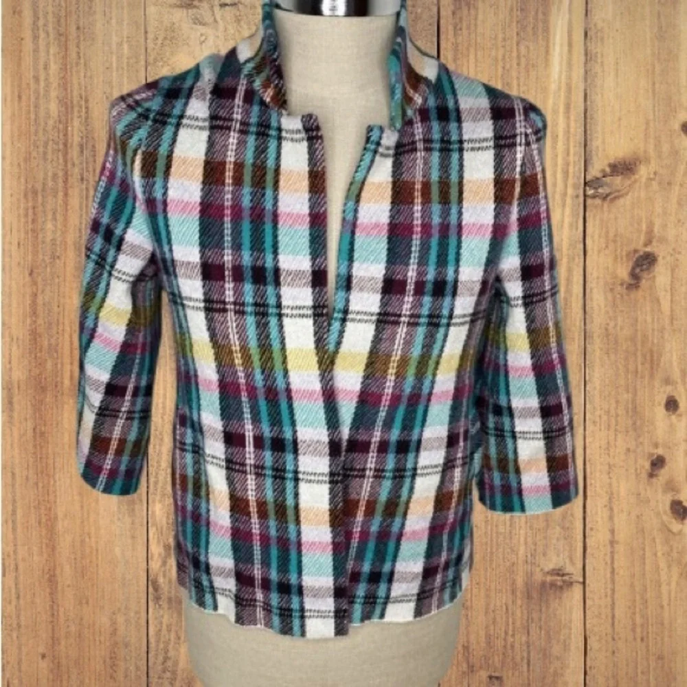 Anthropologie Plaid Women's Jacket by Pendleton‎ - Multicolor size xsp